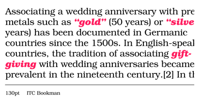 ITC Bookman Font Poster 3